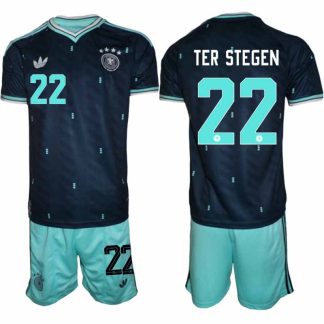 Tyskland Bortaställ VM 2026 Herr – Marc-André ter Stegen #22 Fotbollsset Tröja & Shorts