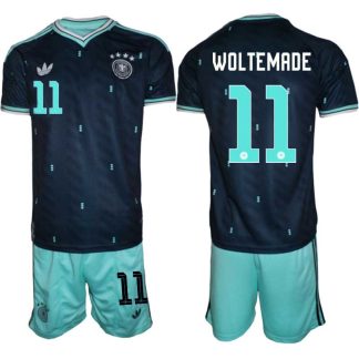 Tyskland Bortaställ VM 2026 Herr – Nick Woltemade #11 Fotbollsset Tröja & Shorts