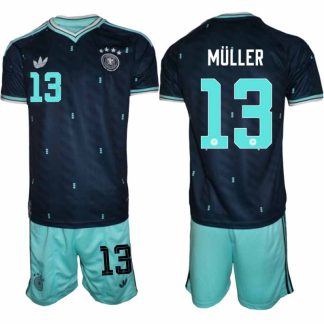 Tyskland Bortaställ VM 2026 Herr – Thomas Müller #13 Fotbollsset Tröja & Shorts