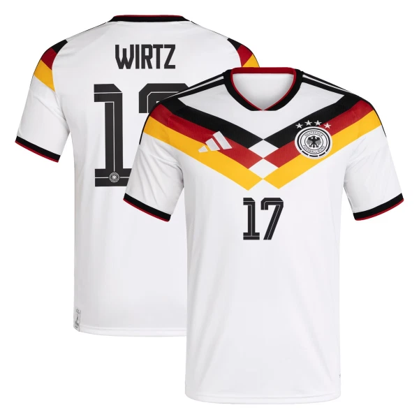 Tyskland Hemmatröja VM 2026 Herr – Florian Wirtz #17 Fotbollströja