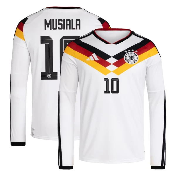 Tyskland Hemmatröja VM 2026 Herr – Jamal Musiala #10 Långärmad Fotbollströja