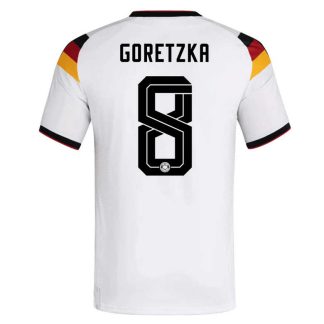 Tyskland Hemmatröja VM 2026 Herr – Leon Goretzka #8 Fotbollströja