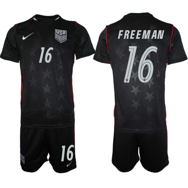 USA Landslagströja VM 2026 Bortaställ Alex Freeman #16 – Herr Fotbollsset Tröja + Shorts