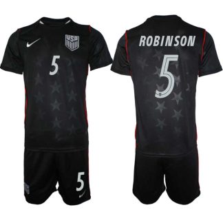 USA Landslagströja VM 2026 Bortaställ Antonee Robinson #5 – Herr Fotbollsset Tröja + Shorts