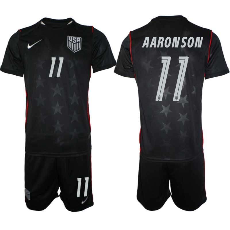 USA Landslagströja VM 2026 Bortaställ Brenden Aaronson #11 – Herr Fotbollsset Tröja + Shorts