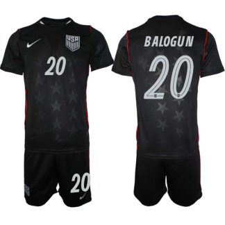 USA Landslagströja VM 2026 Bortaställ Folarin Balogun #20 – Herr Fotbollsset Tröja + Shorts