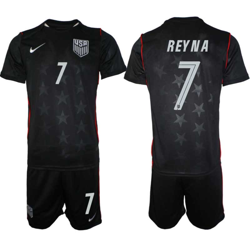 USA Landslagströja VM 2026 Bortaställ Gio Reyna #7 – Herr Fotbollsset Tröja + Shorts