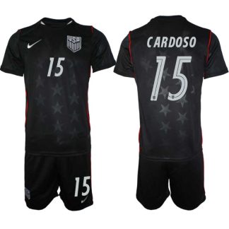 USA Landslagströja VM 2026 Bortaställ Johnny Cardoso #15 – Herr Fotbollsset Tröja + Shorts