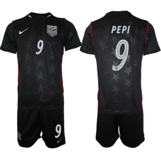 USA Landslagströja VM 2026 Bortaställ Ricardo Pepi #9 – Herr Fotbollsset Tröja + Shorts
