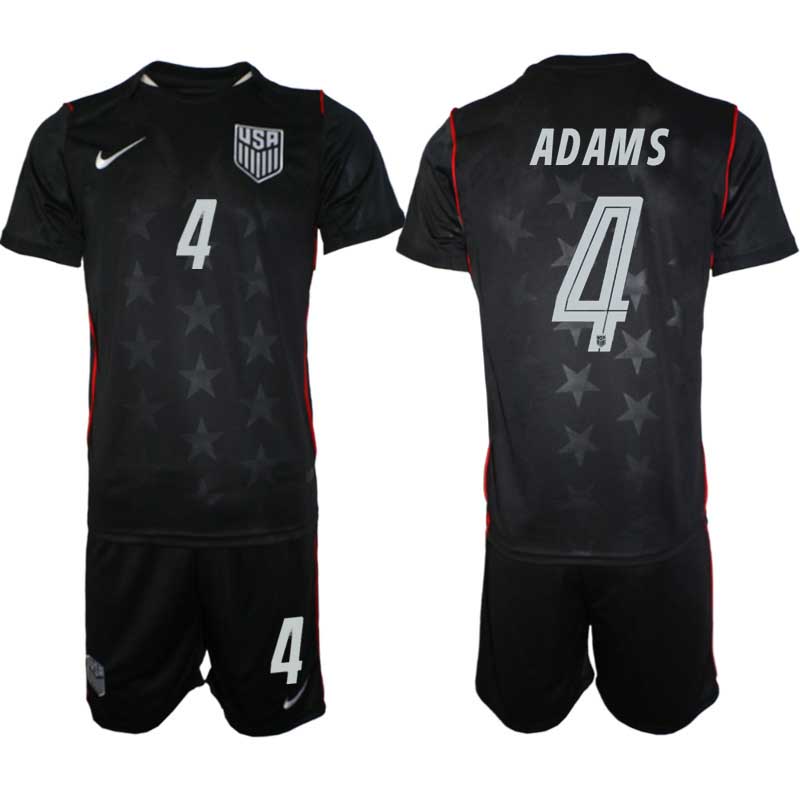 USA Landslagströja VM 2026 Bortaställ Tyler Adams #4 – Herr Fotbollsset Tröja + Shorts