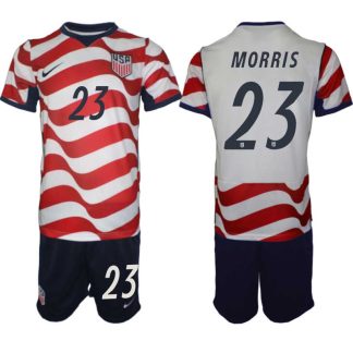 USA Landslagströja VM 2026 Hemmaställ Aidan Morris #23 – Herr Fotbollsset Tröja + Shorts