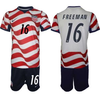 USA Landslagströja VM 2026 Hemmaställ Alex Freeman #16 – Herr Fotbollsset Tröja + Shorts