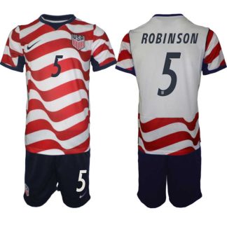 USA Landslagströja VM 2026 Hemmaställ Antonee Robinson #5 – Herr Fotbollsset Tröja + Shorts