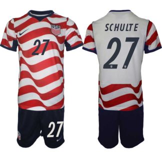 USA Landslagströja VM 2026 Hemmaställ Patrick Schulte #27 – Herr Fotbollsset Tröja + Shorts
