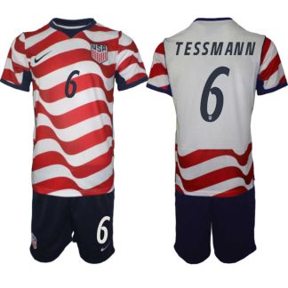 USA Landslagströja VM 2026 Hemmaställ Tanner Tessmann #6 – Herr Fotbollsset Tröja + Shorts
