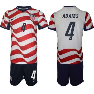 USA Landslagströja VM 2026 Hemmaställ Tyler Adams #4 – Herr Fotbollsset Tröja + Shorts