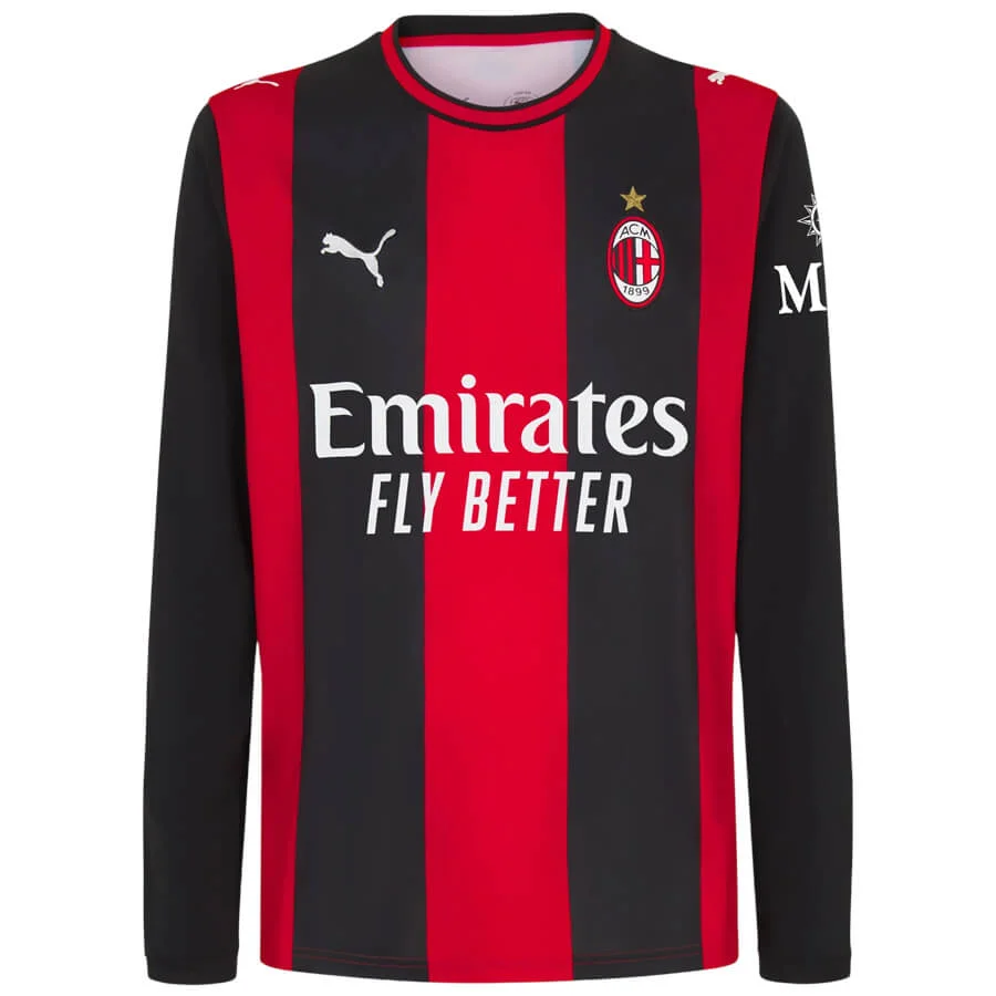 AC Milan Hemmatröja 2026/27 Herr Långärmad Fotbollströja