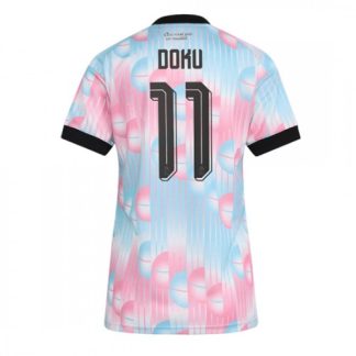 Belgien VM 2026 Bortatröja Jérémy Doku 11 Dam Fotbollströja