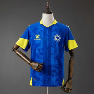 Bosnien och Hercegovina Hemmatröja 2023-2026 Herr Kortärmad Fotbollströja