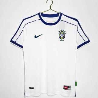 Brasilien 1998 Tredjetröja Retro Herr Fotbollströja