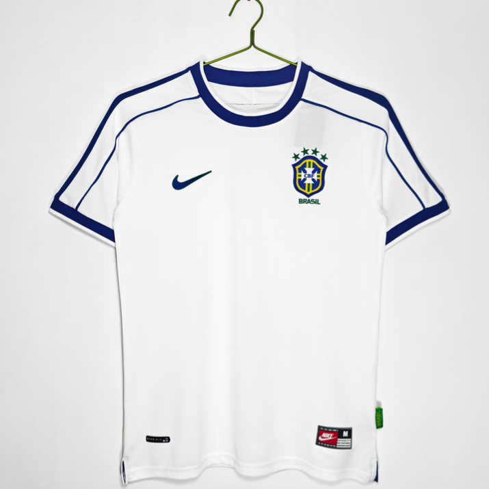 Brasilien 1998 Tredjetröja Retro Herr Fotbollströja