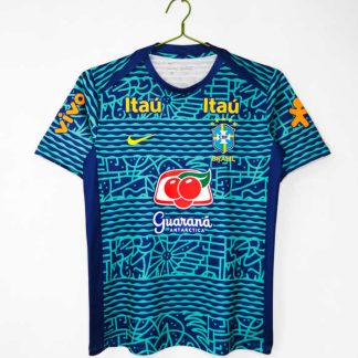 Brasilien 2024 Kamouflage Träningströja Retro Herr Fotbollströja