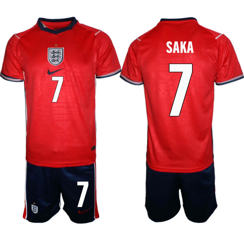England Bortaställ VM 2026 Herr Bukayo Saka 7 Tröja och Shorts