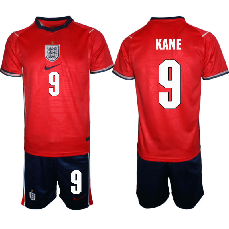 England Bortaställ VM 2026 Herr Harry Kane 9 Tröja och Shorts
