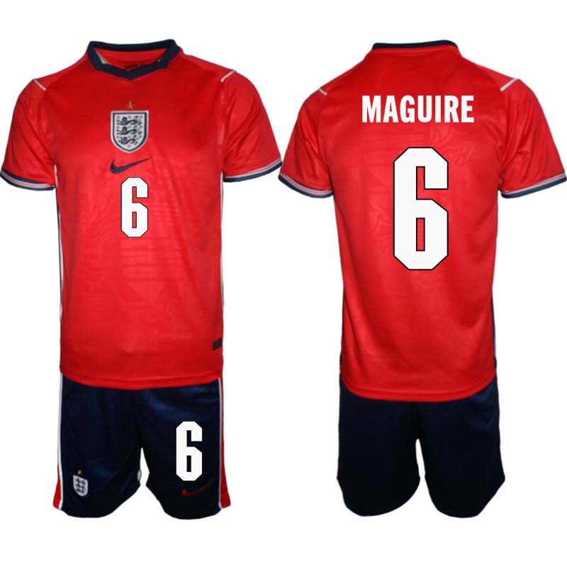 England Bortaställ VM 2026 Herr Harry Maguire 6 Tröja och Shorts