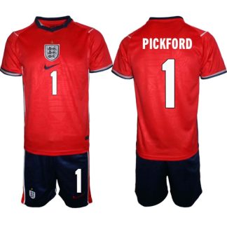 England Bortaställ VM 2026 Herr Jordan Pickford 1 Tröja och Shorts
