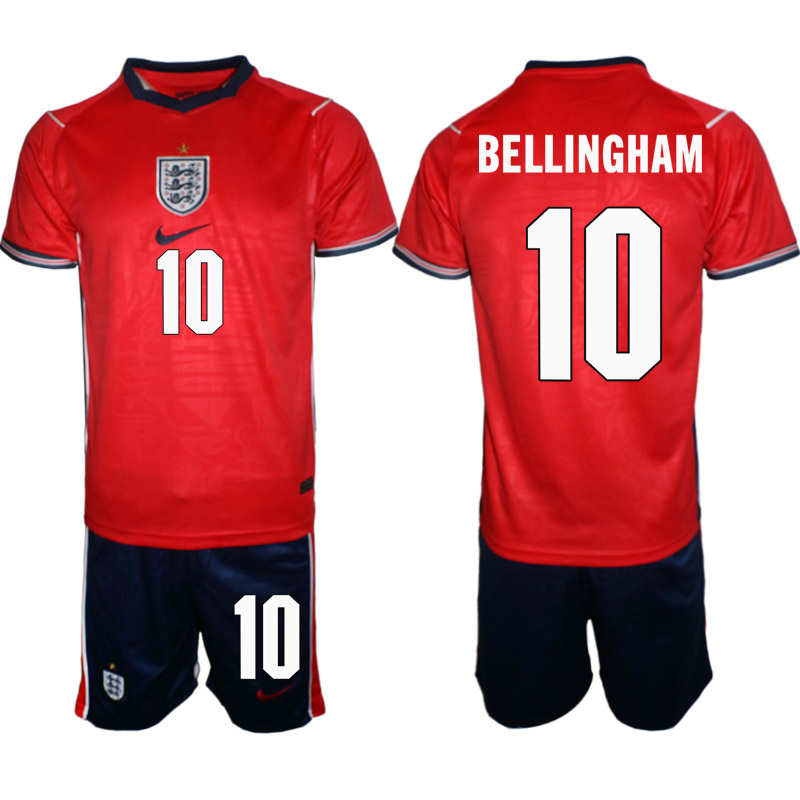 England Bortaställ VM 2026 Herr Jude Bellingham 10 Tröja och Shorts