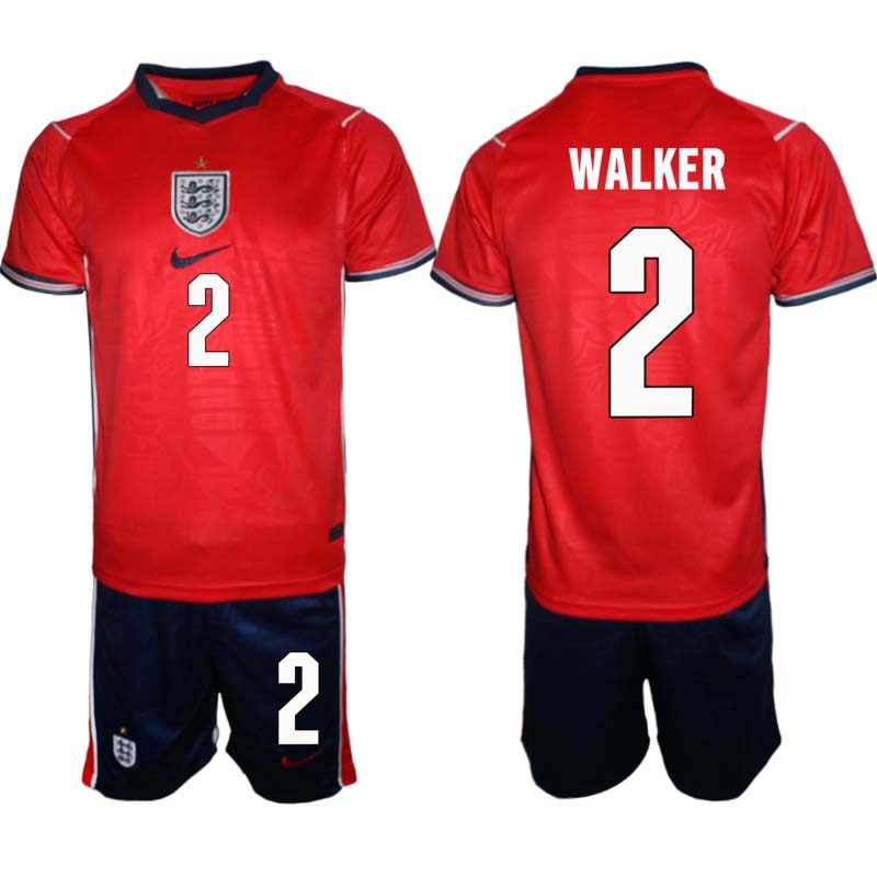 England Bortaställ VM 2026 Herr Kyle Walker 2 Tröja och Shorts
