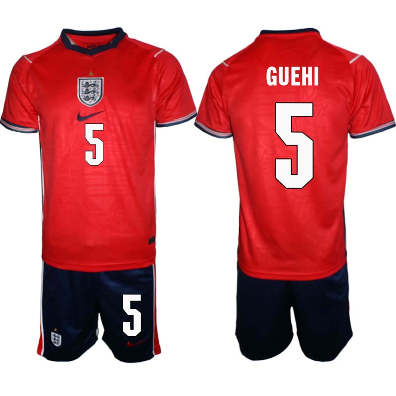 England Bortaställ VM 2026 Herr Marc Guéhi 5 Tröja och Shorts