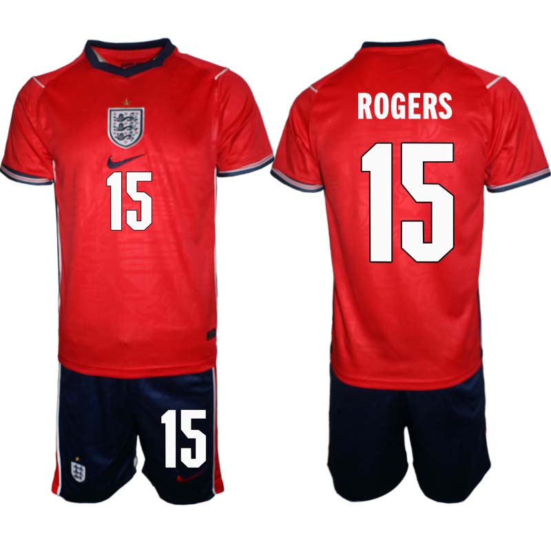 England Bortaställ VM 2026 Herr Morgan Rogers 15 Tröja och Shorts