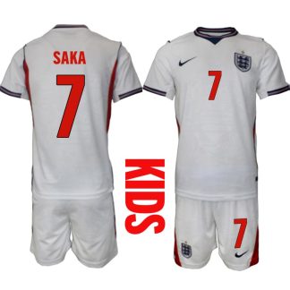 England Hemmaställ VM 2026 Barn Bukayo Saka 7 Tröja och Shorts