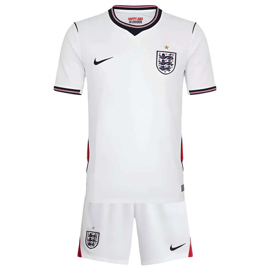 England Hemmaställ VM 2026 Barn - Fotbollsset (Tröja + Shorts)