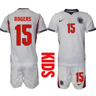 England Hemmaställ VM 2026 Barn Morgan Rogers 15 Tröja och Shorts