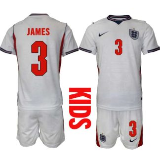 England Hemmaställ VM 2026 Barn Reece James 3 Tröja och Shorts