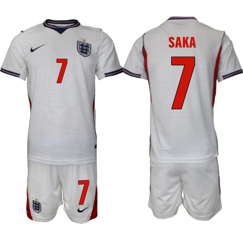 England Hemmaställ VM 2026 Herr Bukayo Saka 7 Tröja och Shorts