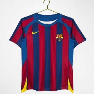 FC Barcelona 2005/06 Hemmatröja Retro Herr Fotbollströja