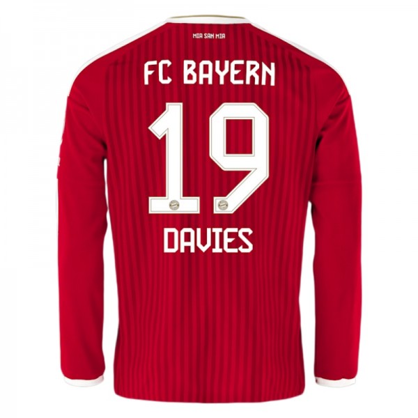 FC Bayern München Hemmatröja 2026/27 Alphonso Davies 19 Herr Långärmad Fotbollströja