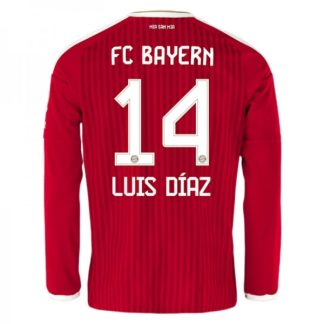 FC Bayern München Hemmatröja 2026/27 Luis Díaz 14 Herr Långärmad Fotbollströja