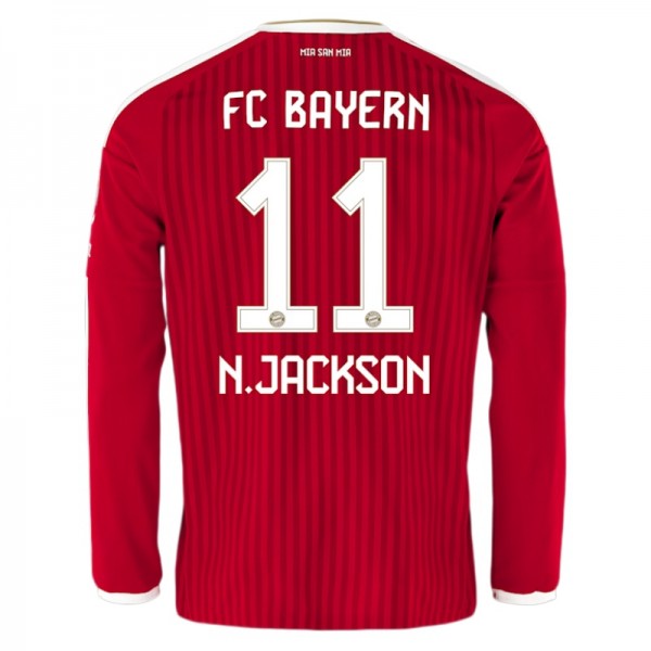 FC Bayern München Hemmatröja 2026/27 Nicolas Jackson 11 Herr Långärmad Fotbollströja