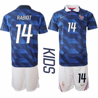 Frankrike Hemmaställ VM 2026 Barn Adrien Rabiot 14 Tröja och Shorts