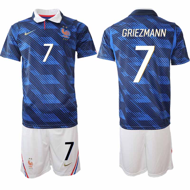 Frankrike Hemmaställ VM 2026 Herr Antoine Griezmann 7 Tröja och Shorts