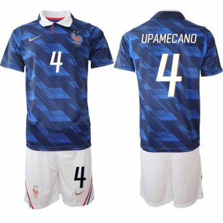 Frankrike Hemmaställ VM 2026 Herr Dayot Upamecano 4 Tröja och Shorts