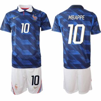 Frankrike Hemmaställ VM 2026 Herr Kylian Mbappé 10 Tröja och Shorts