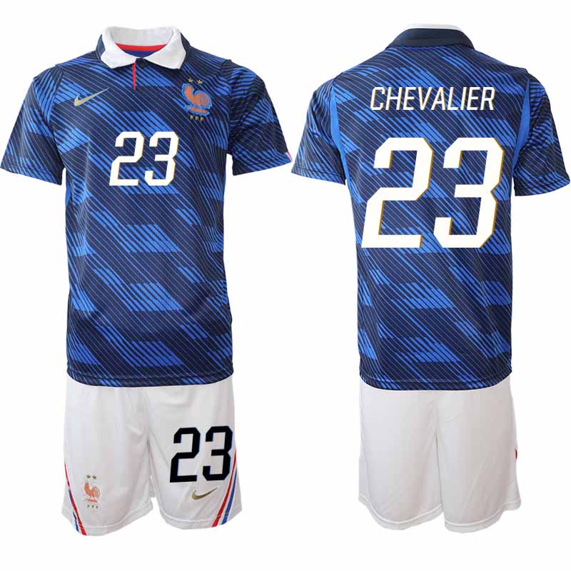 Frankrike Hemmaställ VM 2026 Herr Lucas Chevalier 23 Tröja och Shorts