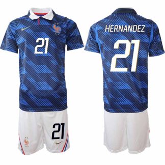 Frankrike Hemmaställ VM 2026 Herr Lucas Hernández 21 Tröja och Shorts