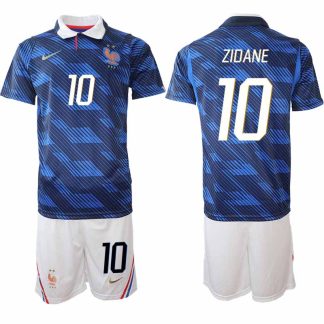Frankrike Hemmaställ VM 2026 Herr Zinedine Zidane 10 Tröja och Shorts
